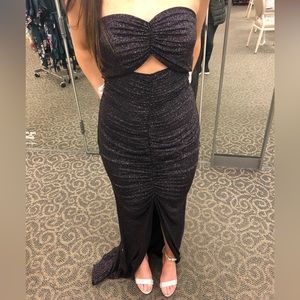 Black sparkly prom dress